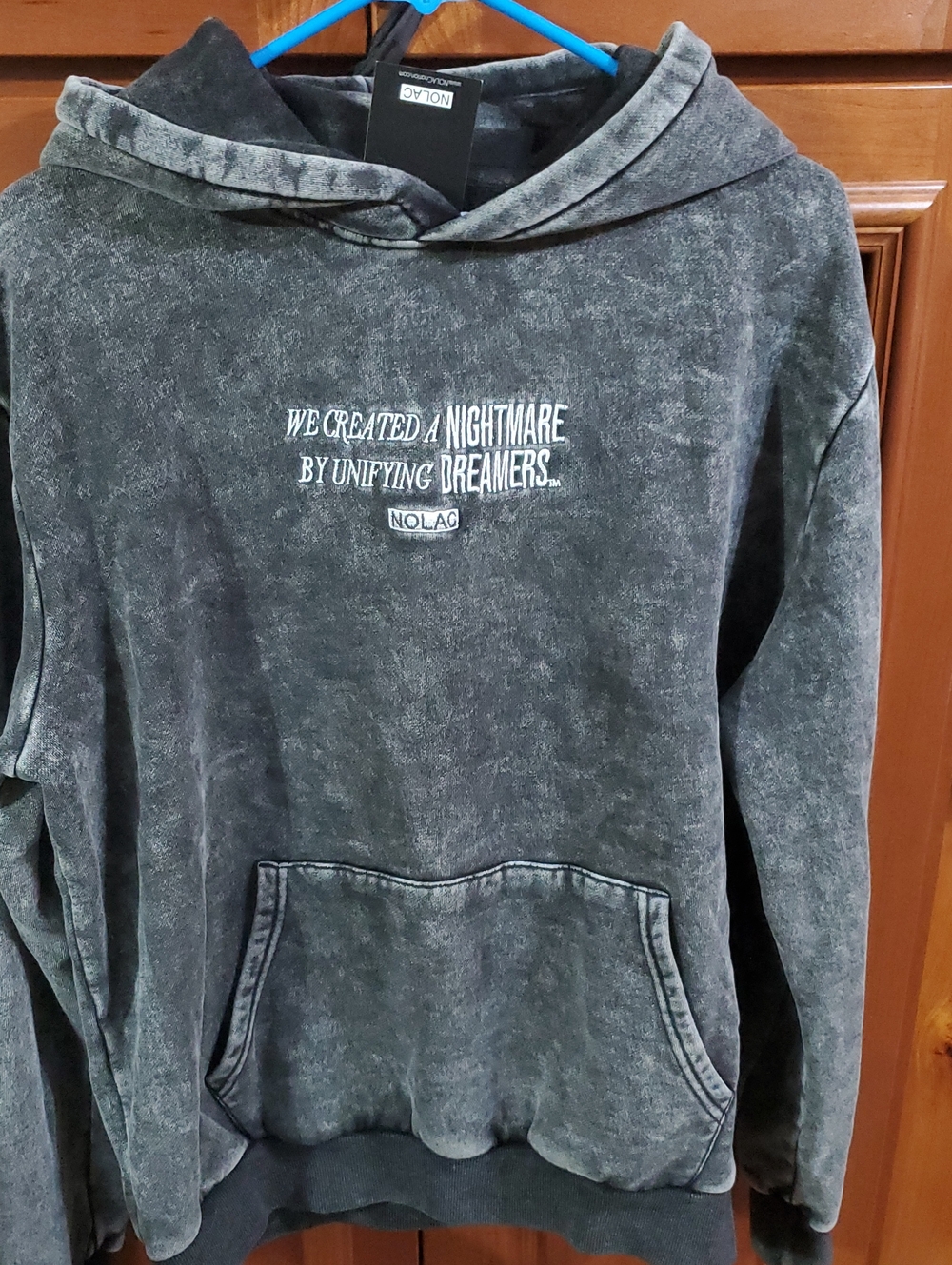 Nolac Acid Washed Hoodie Sweatshirt